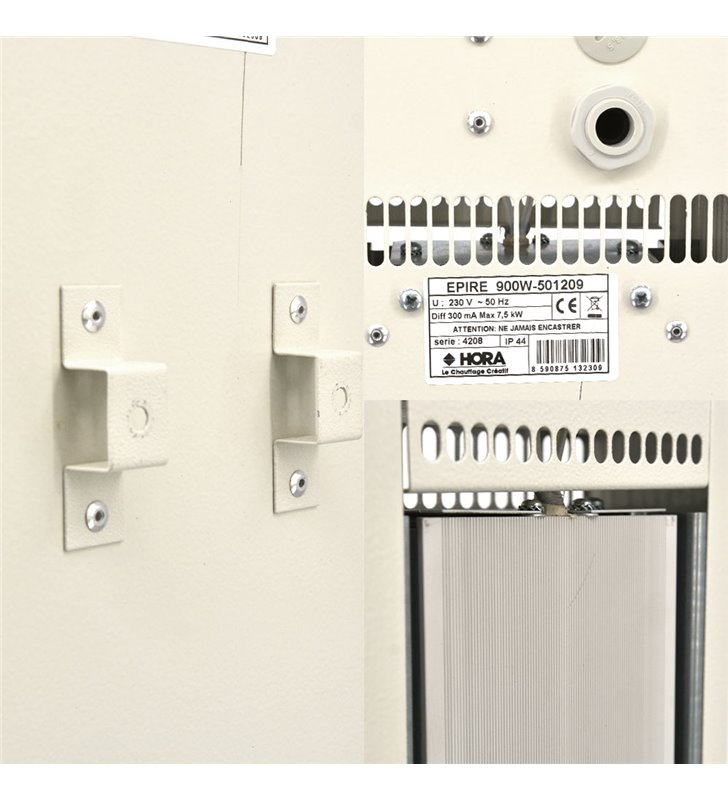 Cassette plafond chauffante rayonnante Epire 900W 150x1500 IPX4
