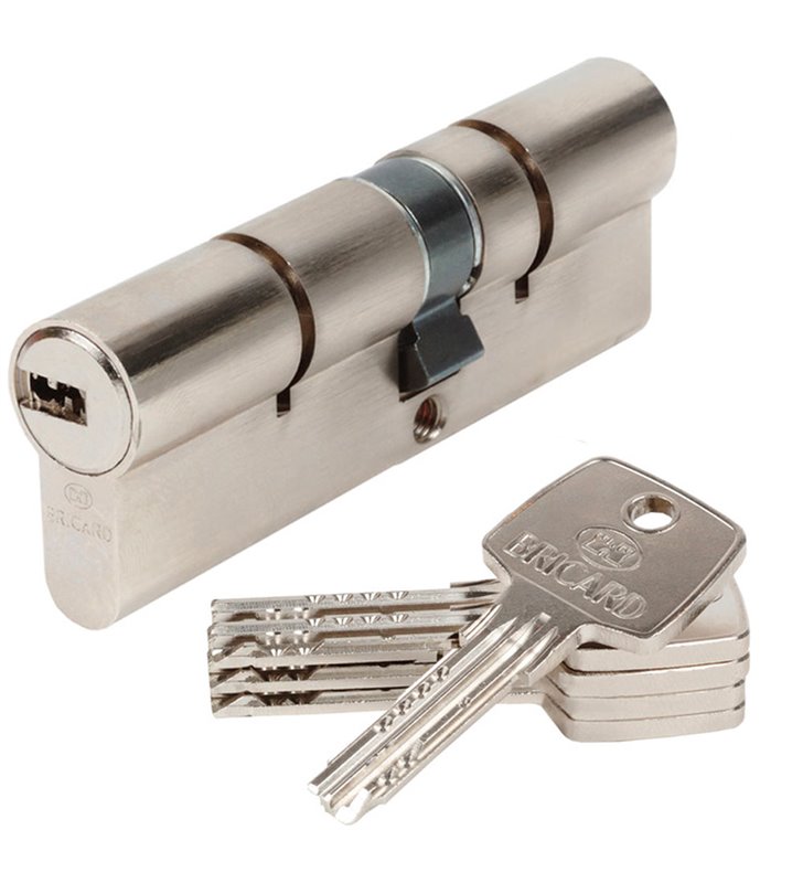 Cylindre de porte Bricard Astral 15791 débrayable 45+55 mm 4 clés sécurité 3
