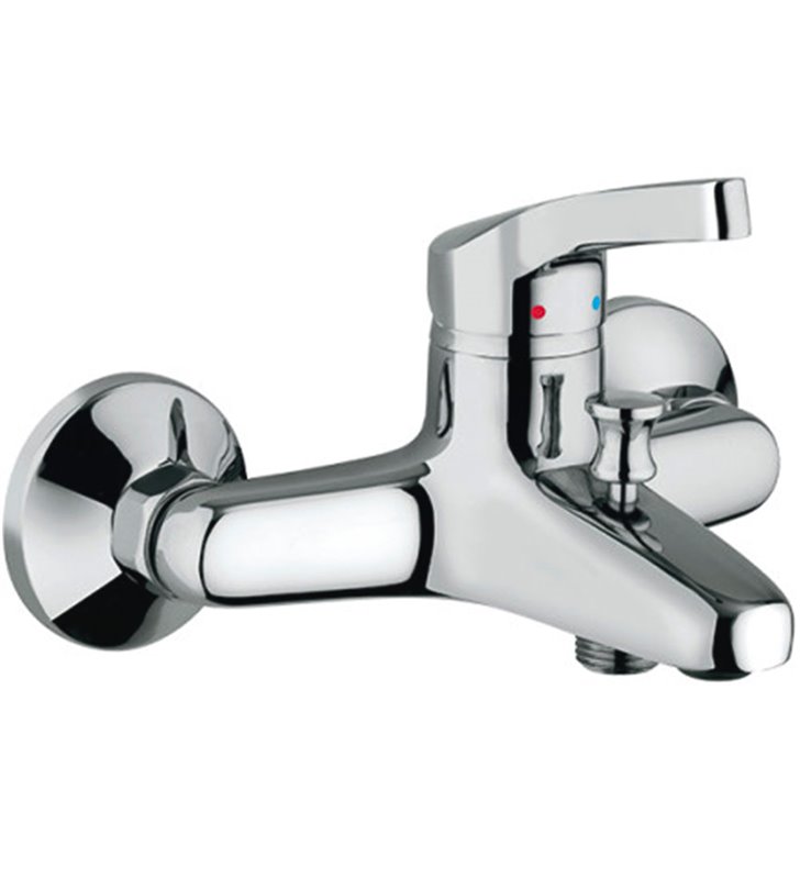 Robinet de salle de bain mitigeur bagnoire et douche en laiton chromé