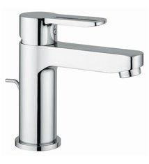 Robinet mitigeur lavabo et WC en laiton chromé design
