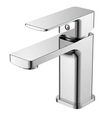 Robinet de salle de bain et WC mitigeur lavabo chromé avec vidage