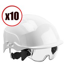 Lot de 10 casques de protection visiere Spectrum Centurion EN397