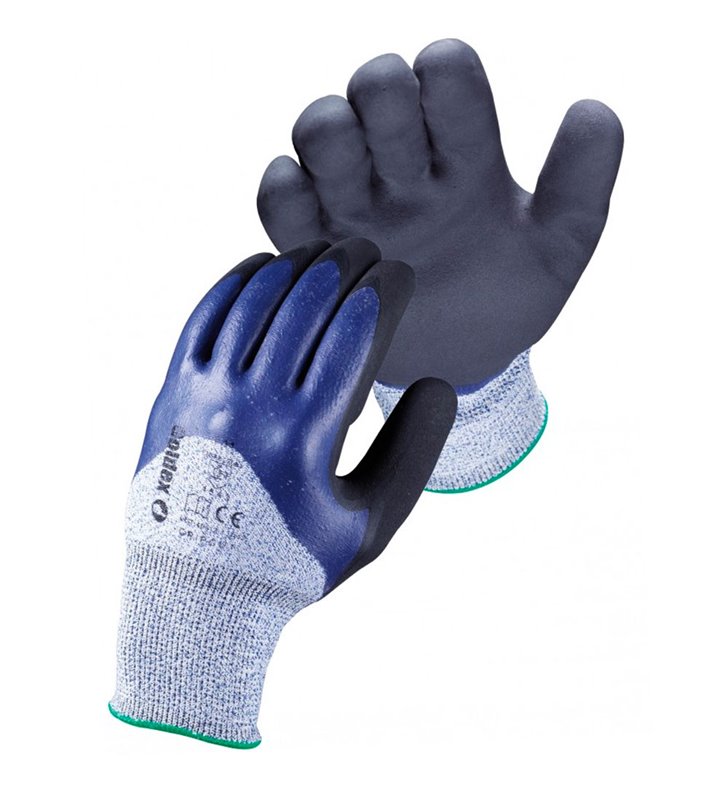 Lot de 10 gants de sécurité en PE Nitrile anti coupure Gripcut EN388 EN407