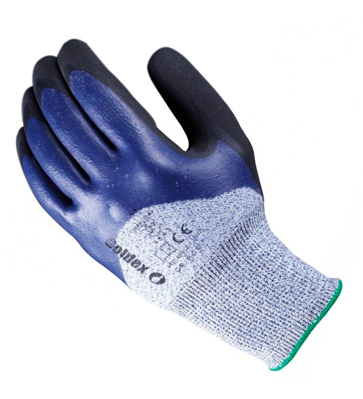 Lot de 10 gants de sécurité en PE Nitrile anti coupure Gripcut EN388 EN407