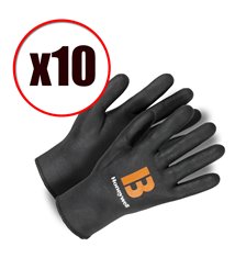 Lot de 10 paires de gants de travail paume en PU Honeywell Deep Trill EN388 EN420