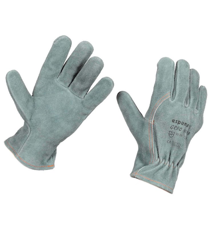 Lot de 5 gants de travail cuir bovin pour milieu humide Greo EN388