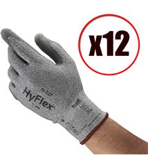 Lot de 12 paires de gants de travail en PU tricot Hyflex 11-727 EN388
