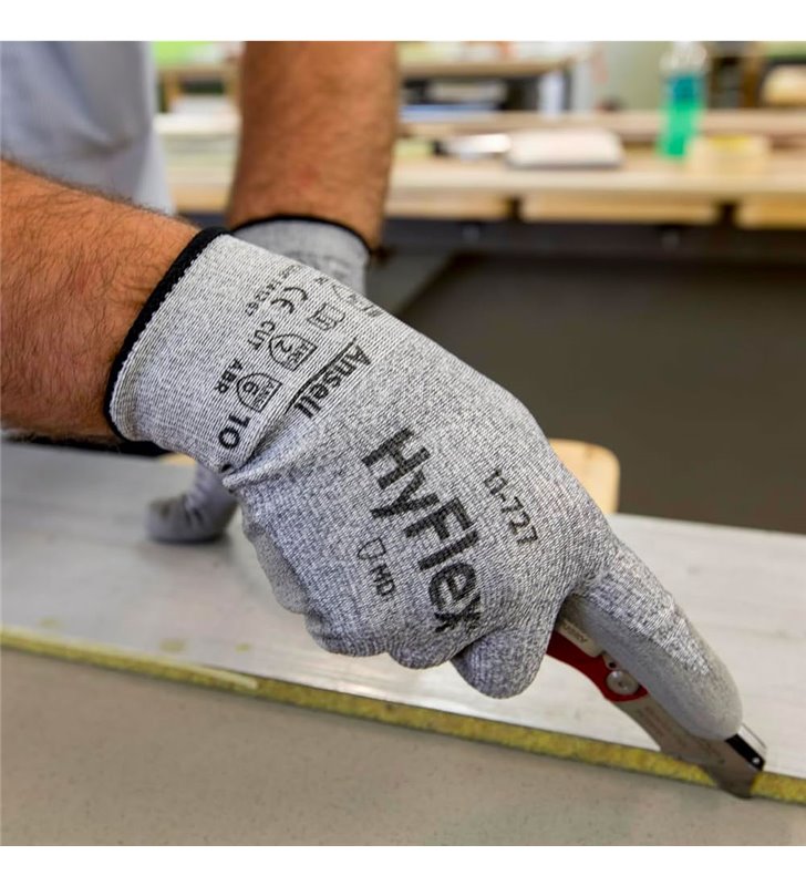 Lot de 12 gants de travail en PU tricot Hyflex 11-727 EN388