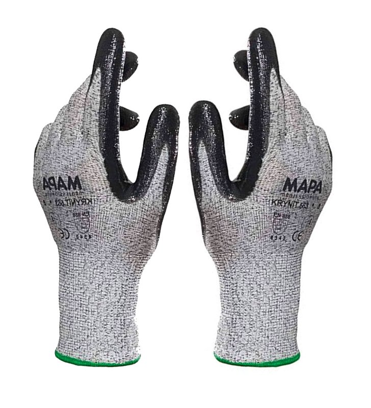 Lot de 12 gants de travail tricot anti coupure Krynit 563 EN388 EN 420