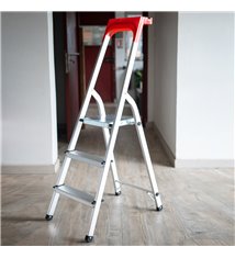 Escabeau pliable 3 marches Marchepied avec porte outils 150 kg 55 cm Safetool
