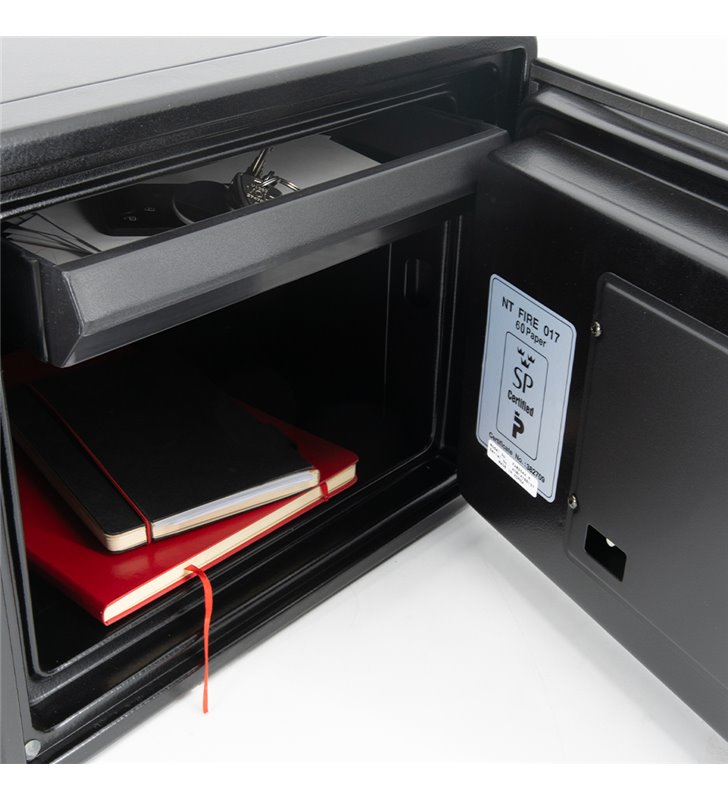 Coffre fort ignifuge 20L Anti feu 1H Electronique a code fixation sol FS-FM20 Reskal