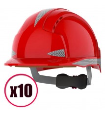 Lot de 10 casques de protection avec ventilation Evolite CR2 Mid Peak JSP EN397