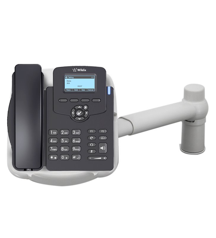 Support pour téléphone fixe avec bras rotatif 360 degrés