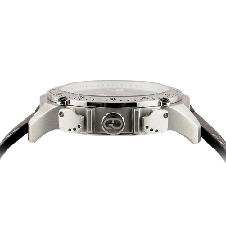 Montre sport homme analogique à quartz bracelet cuir étanche chronographe GTO RACER