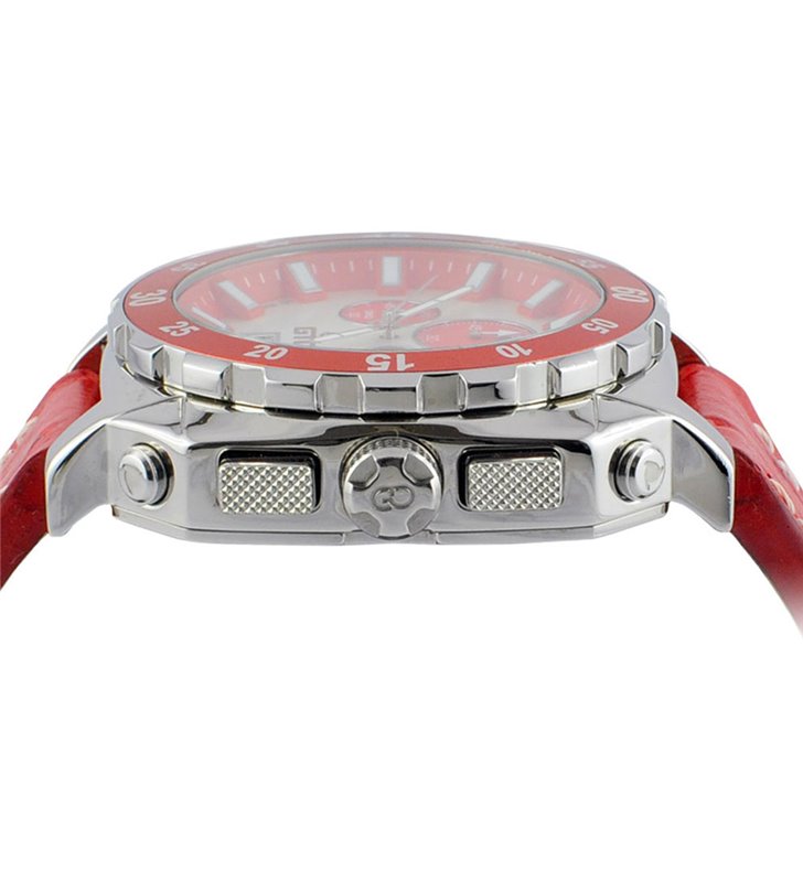 Montre sport homme analogique à quartz bracelet cuir étanche chronographe GTO Dino casual
