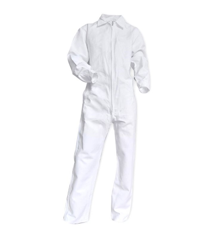 Combinaison de travail blanche sans poche 100% coton XL