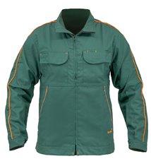 Veste de travail Securitop 300g vert et orange