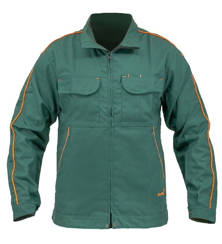 Veste de travail Securitop 300g vert et orange
