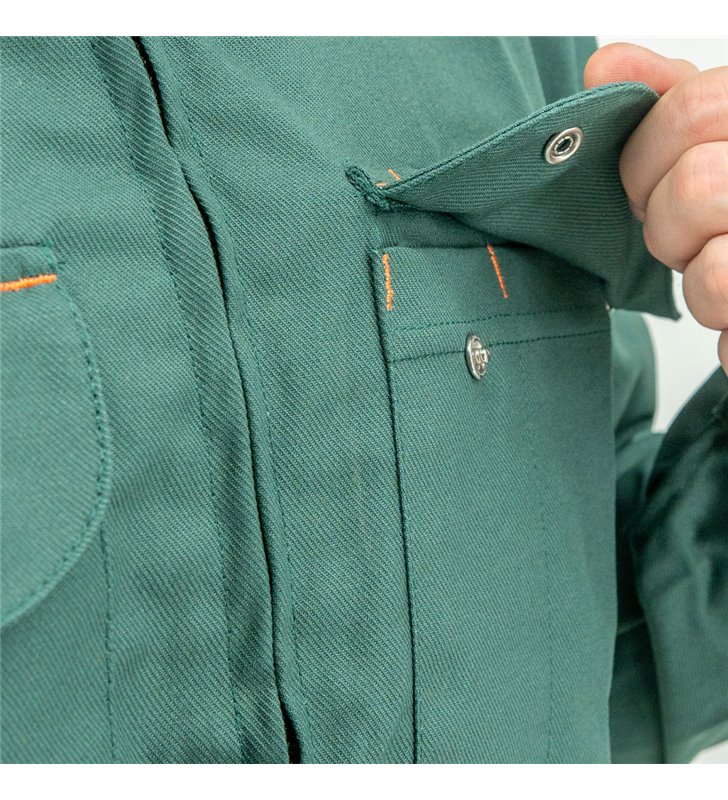 Veste de travail Securitop 300g vert et orange