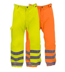 Pantalon de travail haute visibilité anti pluie bande réfléchissante