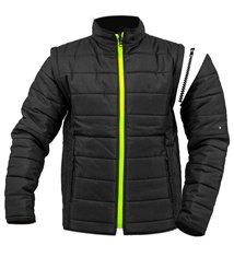 Gilet à manche amovible noir doudoune sans manche