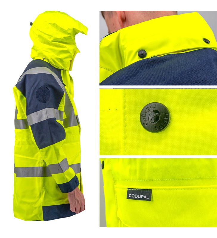 Parka de travail haute visibilité Veste impermeable en Goretex