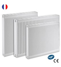 Radiateur eau chaude réversible Acier Blanc Type 22 Chauffage central DE DIETRICH
