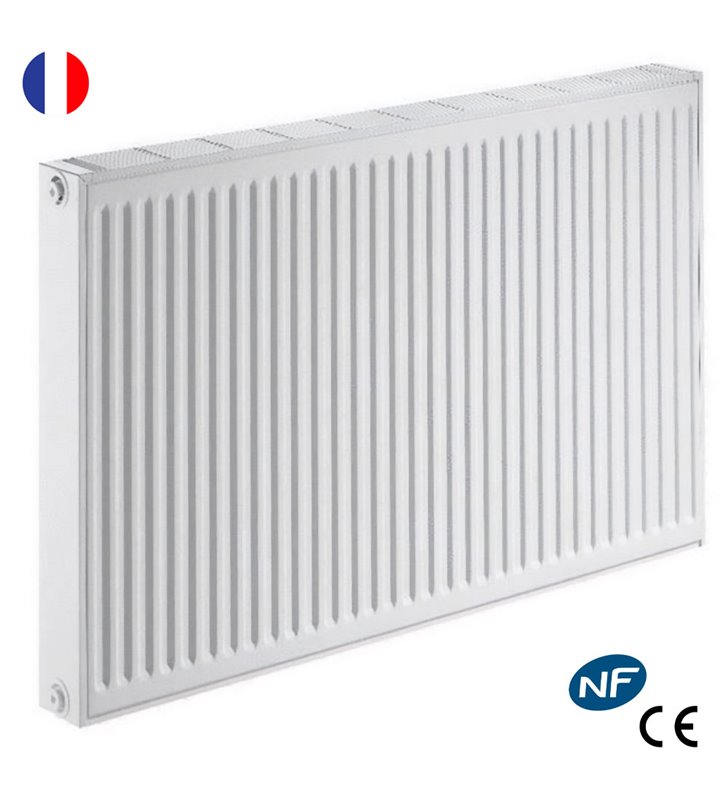 Radiateur eau chaude Acier Blanc Type 22 IHC Chauffage central DE DIETRICH
