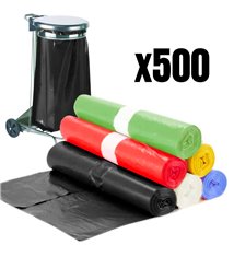 Lot 500 sacs poubelle à déchet Rouleaux de 20L 30L 50L 100L 110L 130L Litres