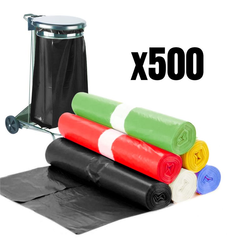 Lot 500 sacs poubelle à déchet Rouleaux de 20L 30L 50L 100L 110L 130L Litres