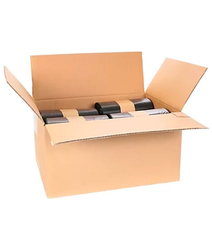 Lot 500 sacs poubelle noirs 110L litres avec anses rouleaux sac à déchets