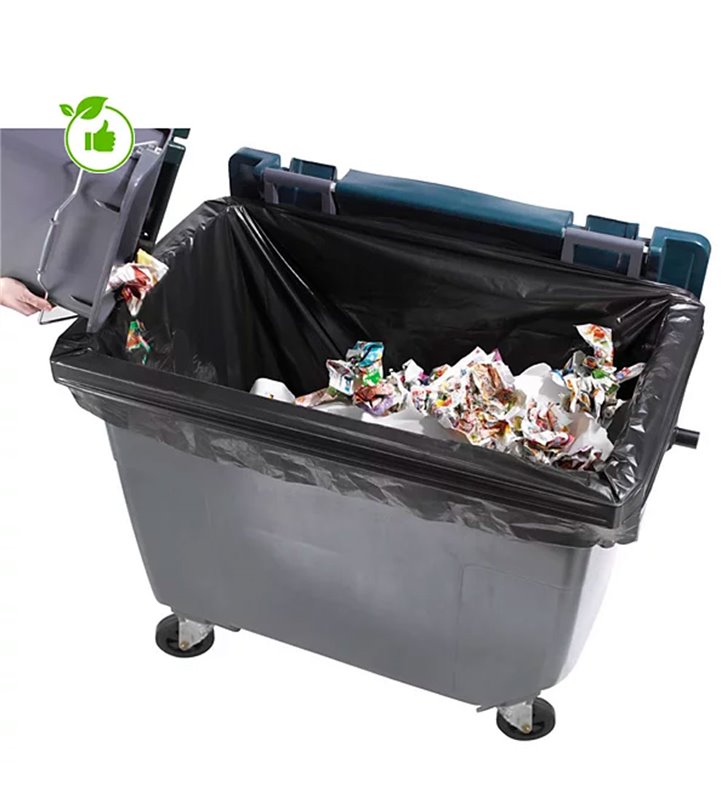 Lot 50 sacs poubelle à déchets Housses de conteneur 500L litres container à ordure