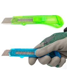 Lot de cutters rétractables Couteau utilitaire avec 100 lames 18mm