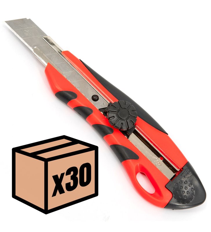 Lot de cutters professionnels Couteau utilitaire rétractable avec système de sécurité 100 lames 18mm
