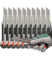 Lot de cutters professionnels rétractables Couteau utilitaire avec stockage de 2 lames 22mm