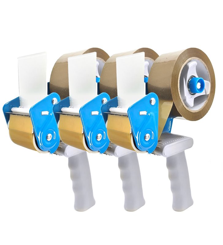 Lot de dévidoirs à scotch pour ruban adhésif 48 mm - Lot de 2,3 ou 4