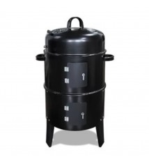 Fumoir vertical Barbecue à charbon de bois BBQ avec Thermomètre