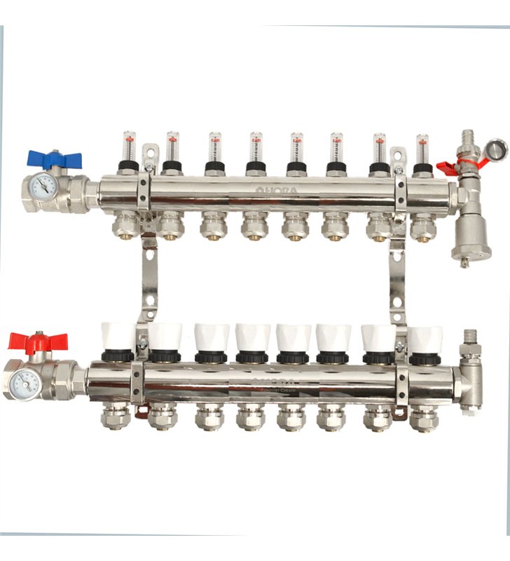 Kit Collecteur plancher chauffant hydraulique nourrice et tube PER