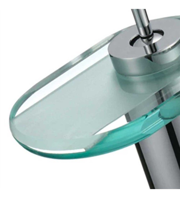 Robinet mitigeur cascade chromé pour vasque Bec bas salle de bain