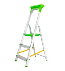 Escabeau pliable 3 marches Marchepied léger en aluminium 150 kg 62 cm Safetool