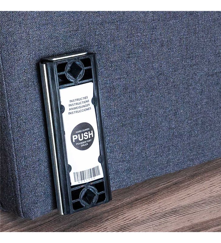 Tête de lit largeur 160 x 80 cm tissu couleur Gris sombre