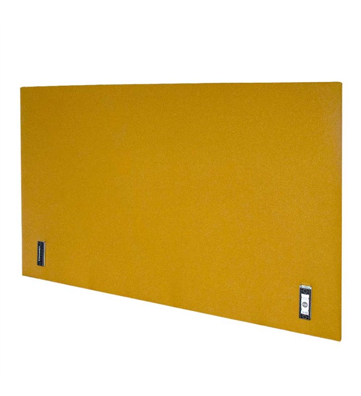 Tête de lit largeur 180 x 110 cm tissu couleur Jaune Moutarde clair