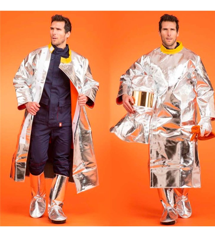 Manteau aluminisé en kevlar gratté doublé proban Veste de protection XXL
