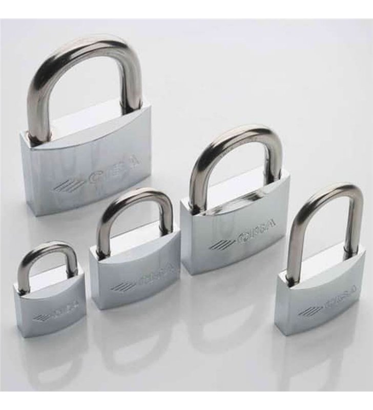 Cadenas exterieur en inox 60 mm robuste et étanche résistant aux intempéries 2 clés