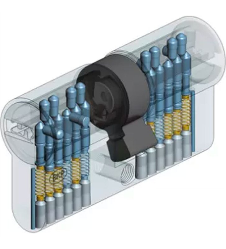 Cylindre serrure européen double entrée 30 x 40 mm debrayable 4 clés Serial S A2P 1 BRICARD