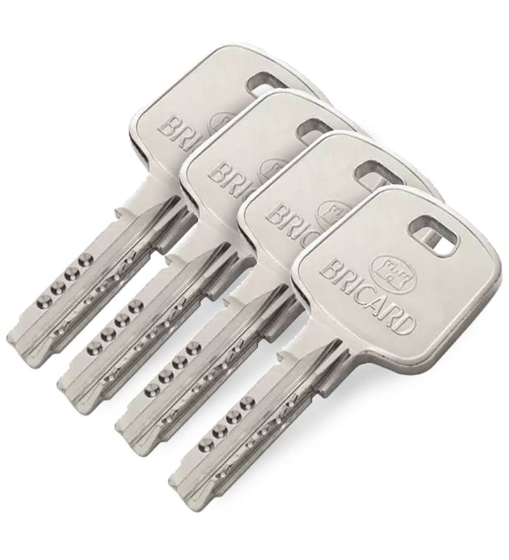 Cylindre serrure européen double entrée 30 x 40 mm debrayable 4 clés Serial S A2P 1 BRICARD