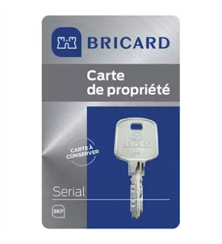 Cylindre serrure européen double entrée 30 x 40 mm debrayable 4 clés Serial S A2P 1 BRICARD