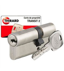 Cylindre européen barillet double entrée pour serrure de porte 30x60 mm 4 clés Transit 2 Thirard