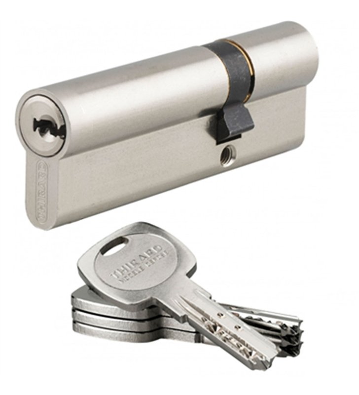 Cylindre européen barillet double entrée pour serrure de porte 30x60 mm 4 clés Transit 2 Thirard