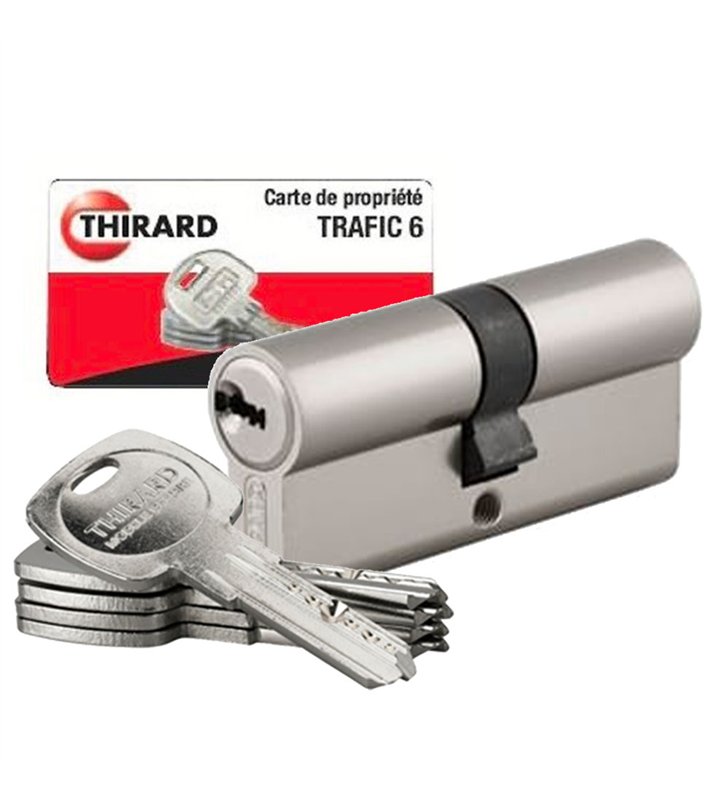 Lot de 5 cylindres s’entrouvrant Traffic 6 pour serrure de porte haute sécurité 20 clés identiques